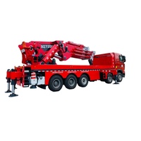 Grue de camion à flèche articulée hydraulique pliable SQ7200ZB4+2, 7200 KN.m, châssis HOWO 5 essieux, capacité 180000 KG, hauteur de levage maximale 20900 mm, JW 1