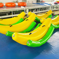 Aire de jeux gonflable banane avec piscine à balles en PVC, taille personnalisable, pour enfants et adultes, idéale pour centres aquatiques et plazas - MANLIAN