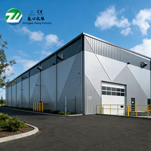 Bangunan Struktur Baja Gudang Bangunan Prefabrikasi Struktur Baja Gudang Prefabrikasi Bangunan Struktur Baja Bengkel - Product Image 1