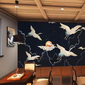 Papier peint japonais haute définition, motif vague Ukiyo-e, murale 3D pour Izakayas, restaurants de <span class=keywords><strong>cuisine</strong></span> japonaise <span class=keywords><strong>et</strong></span> de sushis - Product Image 6