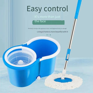 Spot lazy mop nouveau double entraînement main pression nettoyage artefact vadrouille rotative seau cadeau fabricant vente en gros - Product Image 2