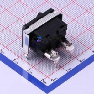 SDDJE12400 Rocker Switch Through hole Component (THT) Switch Concave Bend Solder Tab Black 10A - Product Image 2