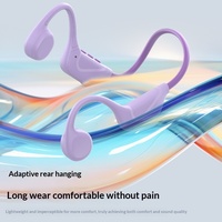 Écouteurs à conduction osseuse X1 Open Ear, étanches IPX5, longue autonomie, pour le sport et la course, avec lumière respirante