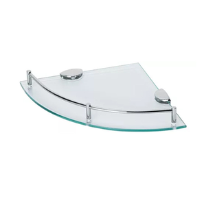 Accesorios de <span class=keywords><strong>baño</strong></span> montados en la pared de diseño moderno de alta calidad: estante de <span class=keywords><strong>baño</strong></span> de esquina de acero inoxidable y vidrio - Product Image 1