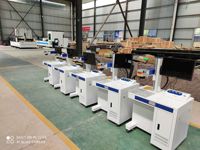 Prix usine 20W 30W 50W Fibre/CO2/UV Laser Marquage Gravure Machine DIY Logo Nom Date Avec Métal Acier Inoxydable Aluminium
