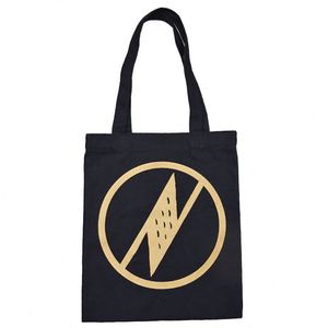 Sac fourre-tout en toile de coton réutilisable et écologique, grande taille, noir, pour la vente en gros – Sacs en toile DIY - Product Image 1