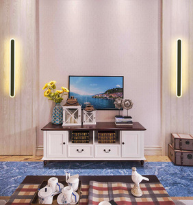 Minimalist Balcony LED Linear Wall <b>Lamp</b> <b>Touch</b> Control Dimmable 3500K Warm White Long Strip Crystal Recessed Wall Mounted <b>Bedside</b> - Product Image 2