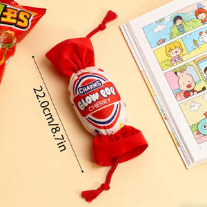 Jouet pour chien en peluche doux et amusant, série de bonbons personnalisée en gros, nouveau design, jouet qui couine, ensemble de jouets qui couinent pour chien - Product Image 3