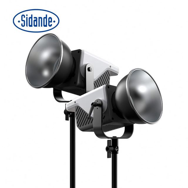 Sidande 200W Bi-Color 2500K-6500K COB LED Video Light Bowens Mount Live Photography Fill Light Vlog Box Studio