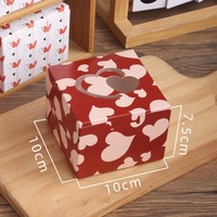 Boîte vide colorée pour la Saint-Valentin, boîte surprise pour biscuits et bonbons, boîte cadeau, emballage
