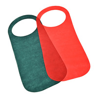 Bavette Adulte Non-Tissée Jetable Écologique avec Logo Imprimé Personnalisé, Imperméable, pour Restaurants de Fruits de Mer et Hot Pot