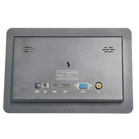 Monitor Sentuh Multimedia Multi Antarmuka WSVGA 7 Inci 1024X600 USB-C VGA AV Input Driver Board untuk Mesin Iklan Panel PC