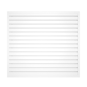 Pannello a Doghe in PVC <span class=keywords><strong>Bianco</strong></span> da Parete 4x2ft Sistema di Stoccaggio per Garage e Officina Resistente - Product Image 6