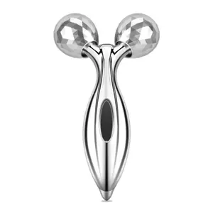 2021 Groothandel Masajeador Facial 360 Draaien Anti Rimpels Gezicht Massage Tool Skin Afslanken Lift Verstevigende 3D Gezicht Massager Roller