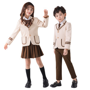 Otoño nuevo estilo británico estilo universitario uniformes escolares para niños niñas Escuela Primaria clase uniforme rendimiento Zapatos de vestir - Product Image 5