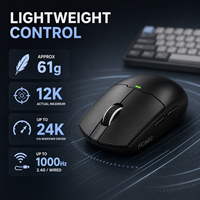 Clavier mécanique RGB compact, souris sans fil, ensemble de travail et de jeu, 2,4 GHz, USB C rechargeable