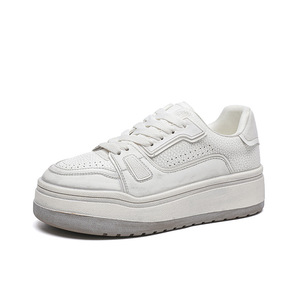 Thick-soled White Sneakers, Casual Loafers, 2026 New Style, Korean Version, Versatile <b>for</b> All Occasions, Sporty and Casual Shoes - Product Image 3