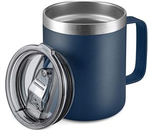 Gobelet isotherme à double paroi personnalisé avec logo, 12 oz, 14 oz, 16 oz, 24 oz, en acier inoxydable avec revêtement en poudre, tasse à café de camping, anti-fuite - Product Image 2