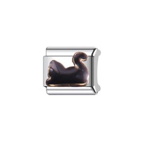 Breloques italiennes ODM en acier inoxydable, motifs animaux (chat, chien), couleur rose, breloques découpées, perles de mode, accessoires DIY pour bracelets et bijoux pour filles