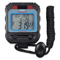 Stopwatch Elektronik Kronograf Tahan Air Tianfu PC90 Tiga Baris 60 Saluran dengan Fitur Countdown untuk Pengatur Waktu Wasit Profesional