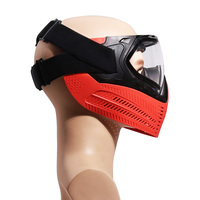 Dji Soft — masque tactique complet en PE de Paintball, masque complet pour le visage, avec objectif thermique Anti-brouillard