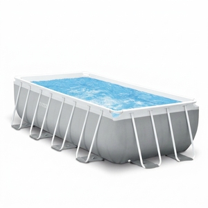 Piscine hors sol rectangulaire <span class=keywords><strong>INTEX</strong></span> 26788 400x200x100cm avec structure en acier et filtre à pompe, écologique et durable - Product Image 1