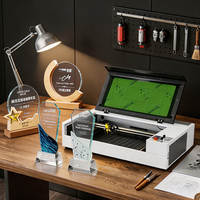 Graveur et découpeur laser CO2 de bureau MINI K6040/K4040 50W/60W/80W, puissance réglable, refroidissement par eau, performance stable, gravure