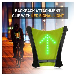 <span class=keywords><strong>Gilet</strong></span> de sécurité réfléchissant sans fil à led, télécommande, signalisation lumineuse, clignotant, haute visibilité, cyclisme - Product Image 6
