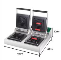 Nouvelle machine à faire des hamburgers électriques, presse à panini, gril à sandwichs, usage commercial, 220v/110v, 3200W, haute productivité, garantie de 6 mois
