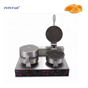 Máquina para Hacer Waffles Rotatoria de Doble Cabezal Comercial con Certificación CE y Otra Maquinaria para Procesamiento de Alimentos - Product Image 1