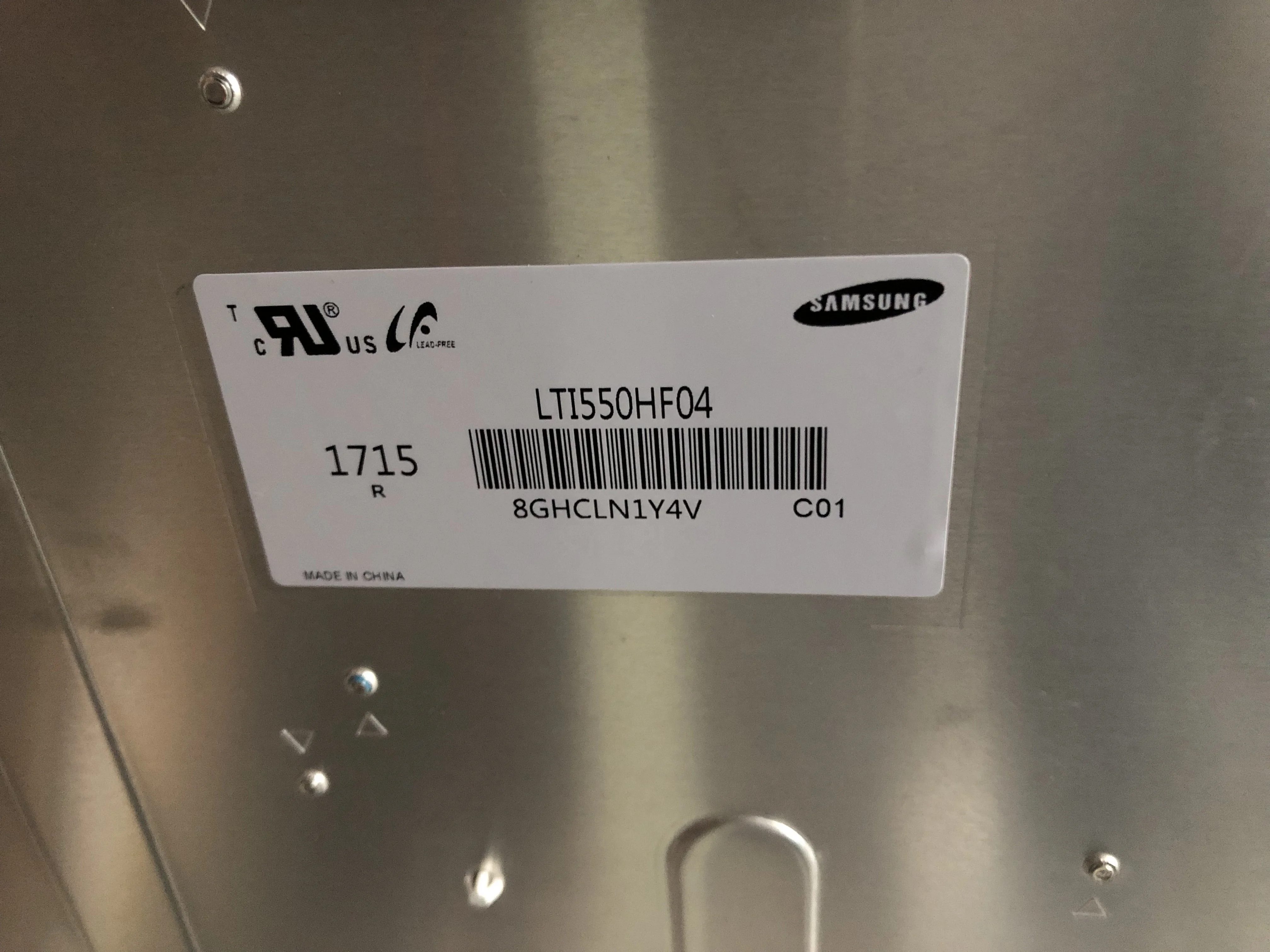 Samsung 55インチ 2500ニット屋外デジタルサイネージパネル LTI550HF04