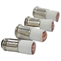 Ampoule indicatrice à bride miniature T1 3/4 MF6 24V 28V pour bouton de commande de panneau marin