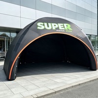 Dôme publicitaire gonflable personnalisé en forme d'araignée pour événements d'entreprise