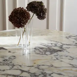 HZX personalizzato messicano mobili naturale Viola calacatta Viola Viola Viola marmo antico tavolo da pranzo rotondo in marmo