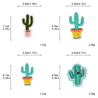 Pas cher Prix Belle Broderie DIY Vêtements Patches Cactus Combinaison Série Décoratif Brodé Patch pour Chapeaux