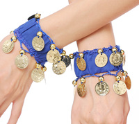 Bracelets extensibles de danse du ventre Bracelet de pièce d'or accessoire de Costume de cheville pour femmes