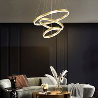 Suspension minimaliste, lampe de plafond suspendue à intensité variable avec mémoire de position pour chambre et salon
