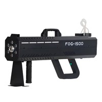 Pistolet à fumée RGB portable 1500W, machine à brouillard de scène, pistolet pulvérisateur portable DJ pour effets de fête et d'ambiance