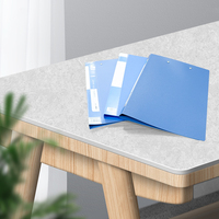 Carpeta de Archivos Multiusos en Forma de L con Clip en U, Diseño Nuevo en Azul A4