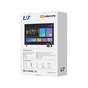 Nuevo Decodificador Digital U7 con Sistema Operativo Linux, Cuatro Núcleos, <span class=keywords><strong>Full</strong></span> <span class=keywords><strong>HD</strong></span> <span class=keywords><strong>4K</strong></span>, con WiFi de Doble Banda 2.4G/5GHz, para TV Europea - Product Image 5