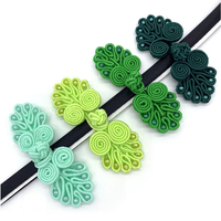 Bouton de noeud chinois fait à la main de mode d'usine pour Cheongsam Flatback Style technique de placage durable fabriqué à partir de tissu