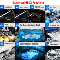 Escáner OBD2 Crp123 Automotriz de Cuatro Sistemas 12V para Autos y Motocicletas, Herramienta de Diagnóstico Profesional Universal para Todos los Autos 2026