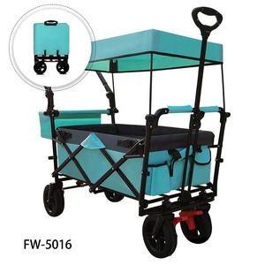 Chariots de camping pliables en plein air de haute qualité belle voiture de plage pliante de <span class=keywords><strong>jardin</strong></span> pour enfants avec toit - Product Image 1