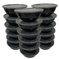 Bol à soupe jetable en gros, compatible micro-ondes, écologique, avec couvercle, 24 oz, en plastique PP, récipient de voyage pour soupe