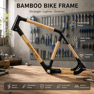 Custom Painted Bamboo Labs Mountain Bike <b>Frame</b> Aluminum Alloy with Universal Compatibility and Unique Geometries - Product Image 4