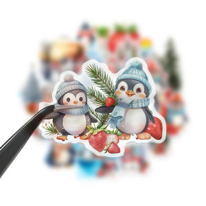 <span class=keywords><strong>Adesivi</strong></span> <span class=keywords><strong>Natalizi</strong></span> a Forma di Pinguino Cartoonesco, 100 Pezzi, Impermeabili ed Ecologici <span class=keywords><strong>per</strong></span> Decorazione di Finestre, Vetri, <span class=keywords><strong>Porte</strong></span>, Custodie <span class=keywords><strong>per</strong></span> Telefoni e Valigie - Product Image 2