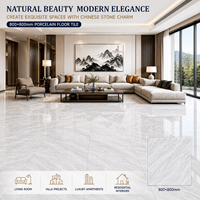 Carrelage en porcelaine 800x800mm, aspect marbre naturel, double face, pour sol et mur, intérieur moderne, usage commercial, hôtelier et résidentiel