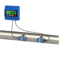 Medidor de Flujo Ultrasónico de Abrazadera, Medidor de Flujo de Líquido No Invasivo para Agua, HVAC, Suministro de Agua Municipal, Sin Necesidad de Cortar Tuberías