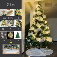 Lumières préinstallées bricolage maille décoration PVC arbre centre commercial jardin fête Restaurant décoration arbre de noël artificiel