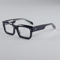 Gafas Ópticas de Acetato Vintage con Montura Completa, Colores Modernos, Materiales de Alta Gama, Diseño Geométrico, ¡Oferta!
